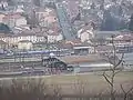 Aerial view of the station