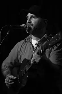 Gary Jules performing live at the Hotel Café on December 9, 2008