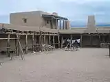 "Gentlemen" who stopped by the fort while traveling the Santa Fe Trail stayed in the upstairs quarters.