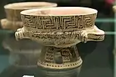 Geometric bowl decorated with a meander, from 730–720 BC