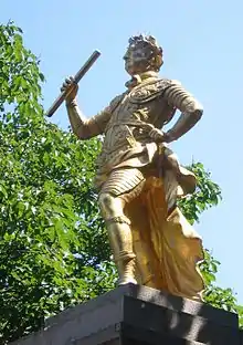 George II (1751) in the Royal Square, Saint Helier