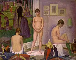 Georges Seurat, Models (Les Poseuses) 1886-1888, Barnes Foundation, Philadelphia