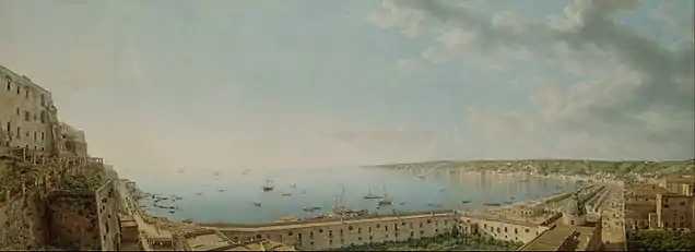 Giovanni Battista Lusieri's A View of Naples now in the J. Paul Getty Museum