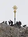 The cross on the Zugspitze, Germany's highest mountain