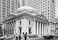 Girard Trust Company Building, Philadelphia (1907), (now The Ritz-Carlton Philadelphia). The concept for the bank was Furness's, but it was designed by Allen Evans and the New York firm of McKim, Mead and White.
