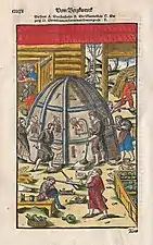 Glassblowing, 1500s