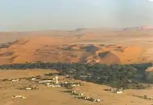 Aerial view of the Gobabeb Training and Research Centre