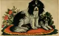 A needlepoint pattern featured in an 1861 issue of Godey’s Lady’s Book.
