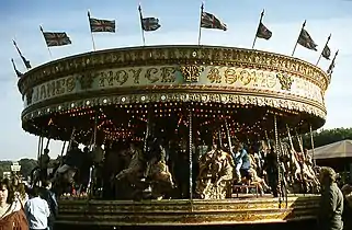 James Noyce & Sons' traditional "gallopers" at Nottingham Goose Fair in 1983