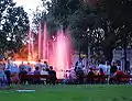 The fountain at evening