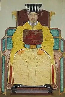 Image 66The first King of Goryeo, as known as Taejo of Goryeo (918–943) (from History of Asia)