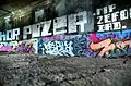 Graffiti at Broad Street Aqueduct in Rochester, NY