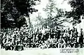 Veterans of the Battle of Grahovac photographed at the celebration of its 50th anniversary (1908)