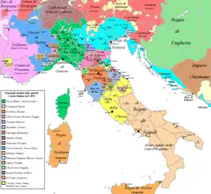 Italy in 1499