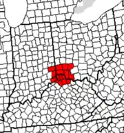 Counties in Ohio, Kentucky and Indiana