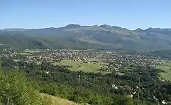 View over Dražice in Jelenje