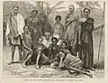 Group of Soudanese slave-girls, recently captured at Cairo.