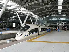 A CRH3 Train at Guangzhou South Railway Station