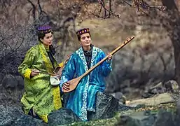 Wakhi Pamiri artists in Gojal Valley, Pakistan.