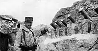 A battery of Cellerier mortars.