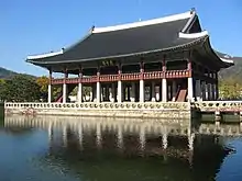 Image 18Gyeonghoeru of Gyeongbokgung, the Joseon dynasty's royal palace. (from History of Asia)