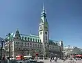 City hall in Hamburg (Rathaus)