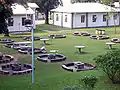 Barbecue area in October 2009