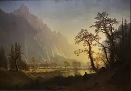 Sunrise, Yosemite Valley (1870), by Albert Bierstadt, Amon Carter Museum, Fort Worth, Texas