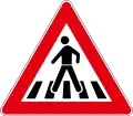 Pedestrian crossing ahead