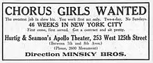 The Apollo was a Minsky burlesque house.