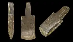 Shouldered axes - former collection of Jean Moura MHNT