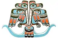  Pacific Northwest (Haida people) imagery of a double thunderbird