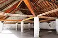 The interior of Halle de Campan.