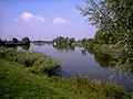 Confluence of the Hamme and the Wümme (from left) to become the Lesum