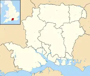 Maps of castles in England by county: B–K is located in Hampshire