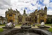 The garden front