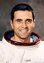 Astronaut and United States Senator Harrison Schmitt, BS 1957, the only geologist to have walked on the moon