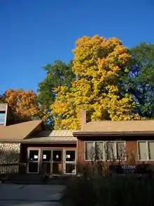 The interpretive center at Hartman Reserve Nature Center
