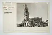 1915-1917, Havoc of War - Ruins - France - Cities - A - Church of Notre Dame at Albert, France - War Department