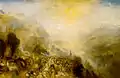 Romantic painting by J. M. W. Turner depicting the castle.