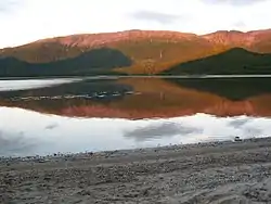 View of the mountain Heimsfjellet