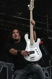 Kakaha performing with Hellyeah in 2013