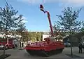 A Marder infantry fighting vehicle converted for use as a firefighting vehicle with the German Fire Services