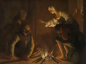 The Denial of St. Peter (1628), 132.3 x 178&nbsp;cm, Art Institute of Chicago, Chicago