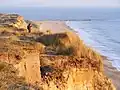 South-eastern cliff of Hengistbury Head