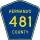 County Road 481 marker
