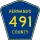 County Road 491 marker