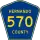 County Road 570 marker