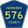 County Road 576 marker