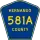 County Road 581A marker